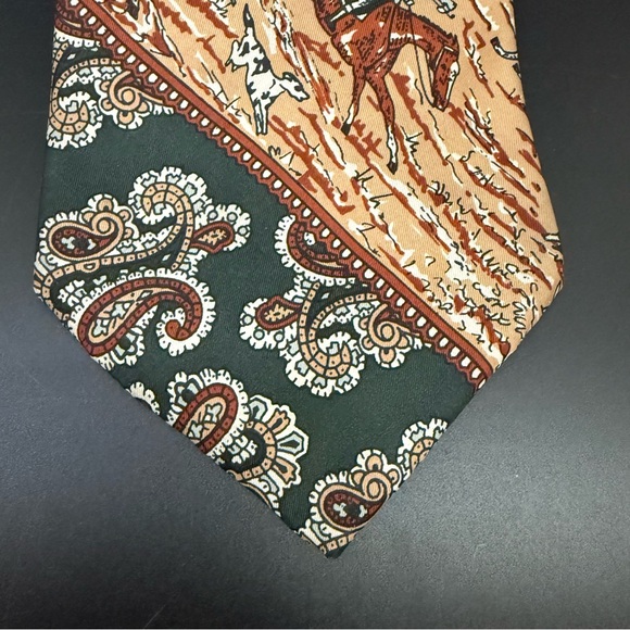 Vintage CARRE Berkley Cravats Equestrian Polo Horse European Look Silk Necktie - Picture 8 of 15